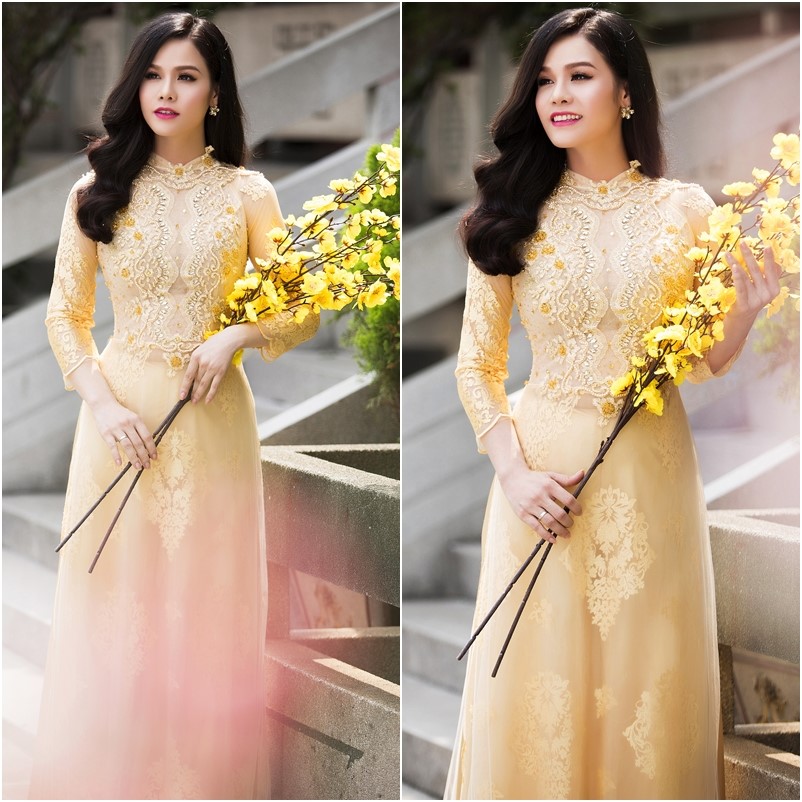 ao dai vang chup anh cuoi dep tuy hoa phu yen ruc ro mua xuan 1